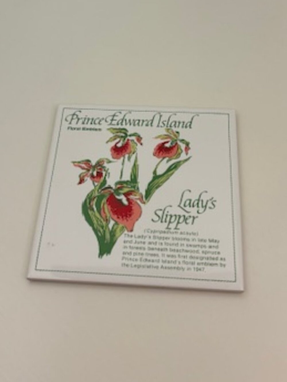 Prince Edward Island Lady's Slipper Trivet - SALE!
